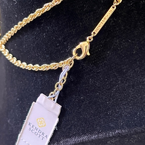 Kendra Scott Rae Bronze Veined Turquoise Magnesite Gold - Picture 6 of 6